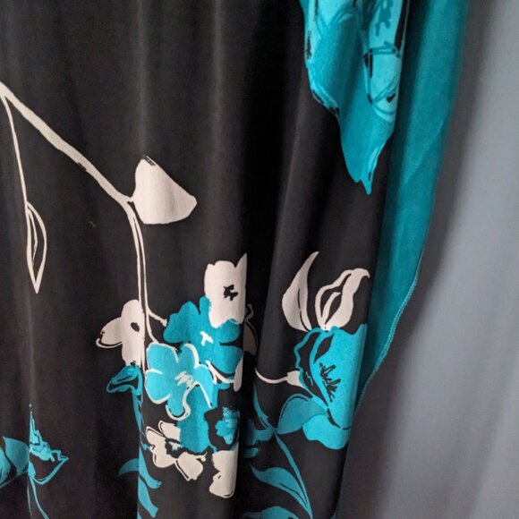 Black teal homecoming cocktail formal dress size small junior - Picture 3 of 8